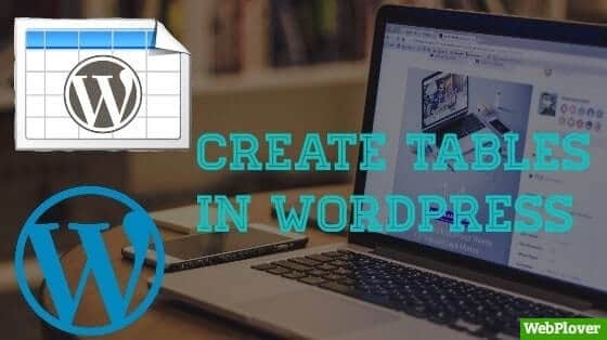 How to create Table in WordPress [With Pictures]