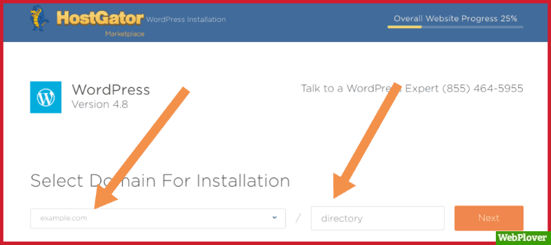 Install WordPress On HostGator