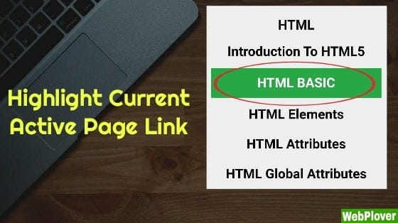 How to Highlight Current Active Page Link in WordPress [with Pictures]